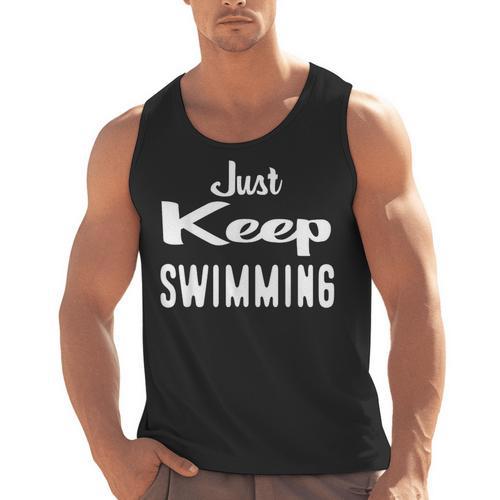 Just Keep Swimming T-Shirt Men Tank Top - SwimGear Co