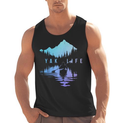 Kayak Kayak Vintage Mountains Canoe Kayak Men Tank Top - Paddle Life