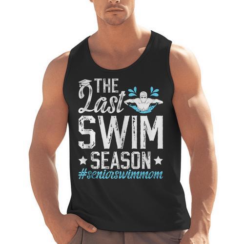 Last Swim Season Swim Senior Mom Swimming Senior Mama Men Tank Top - SwimGear Co