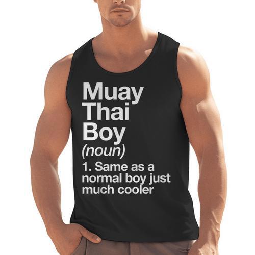 Muay Thai Boy Definition Martial Arts Sports Men Tank Top - Nak Muay Co.
