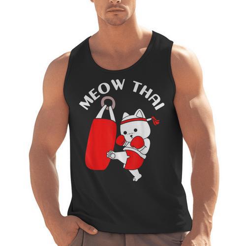 Muay Thai Cat Meow Thai Men Tank Top - Nak Muay Co.