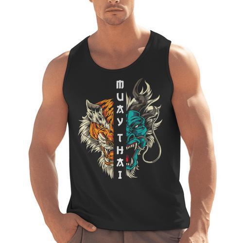Muay Thai Dragon Tiger Men Tank Top - Nak Muay Co.