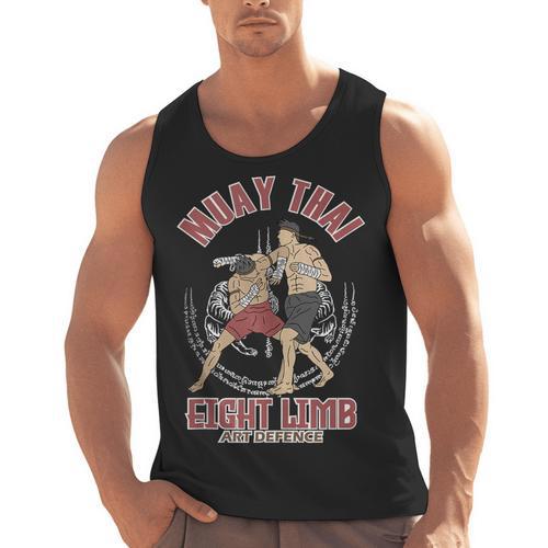 Muay Thai Eight Limb Art Defence Men Tank Top - Nak Muay Co.