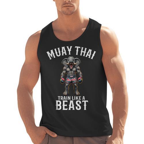 Muay Thai Elephant Kickboxing And Elephant Thai Men Tank Top - Nak Muay Co.