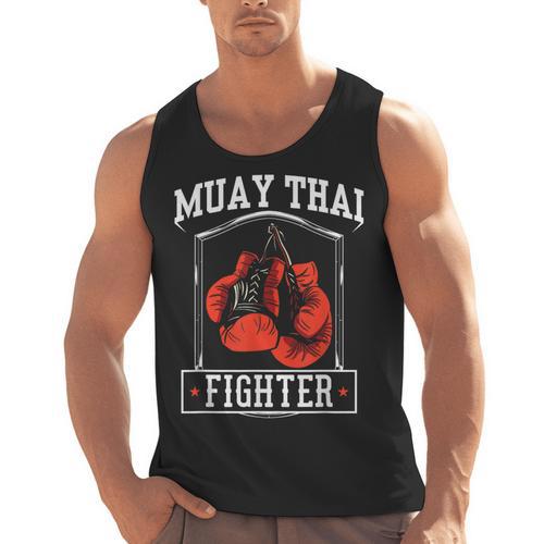 Muay Thai Fighter Hobby Boxing Martial Arts Men Tank Top - Nak Muay Co.
