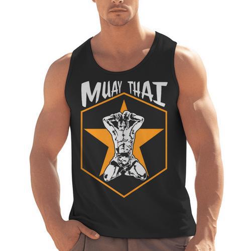 Muay Thai Fighter Sleeveless Men Tank Top - Nak Muay Co.