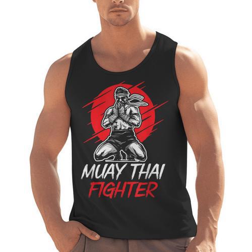 Muay Thai Fighter Martial Arts Boxing Hobby Men Tank Top - Nak Muay Co.