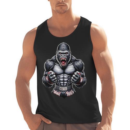 Muay Thai Gorilla Thai Boxing And Fighting Men Tank Top - Nak Muay Co.