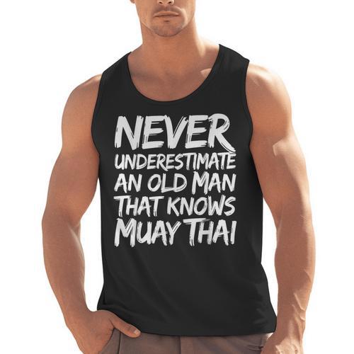 Muay Thai For Men Boys Dad Mixed Martial Arts Men Tank Top - Nak Muay Co.
