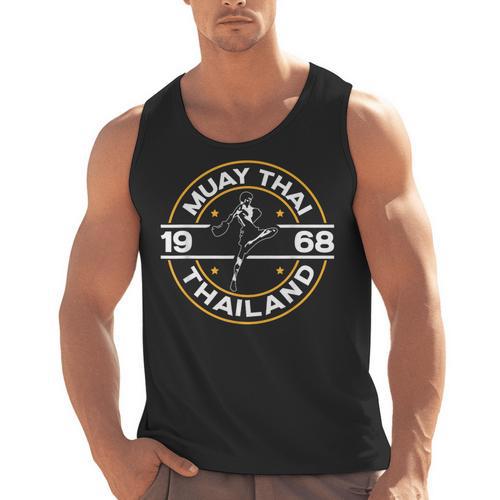 Muay Thai Thailand Fighter Fighting Combat 1969 Thai Boxing Men Tank Top - Nak Muay Co.