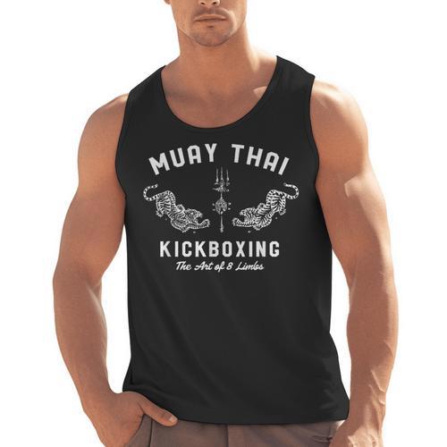 Muay Thai Twin Tigers MMA Warrior Fight Shirt Men Tank Top - Nak Muay Co.
