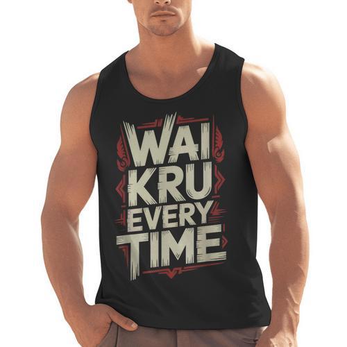 Muay Thai Wai Kru Respect Ritual Ceremony Fighter Identity Men Tank Top - Nak Muay Co.