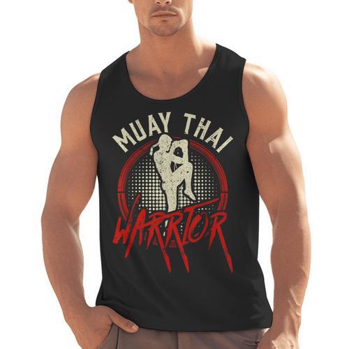 Muay Thai Warrior Fighter Boxing Martial Arts Hobby Men Tank Top - Nak Muay Co.