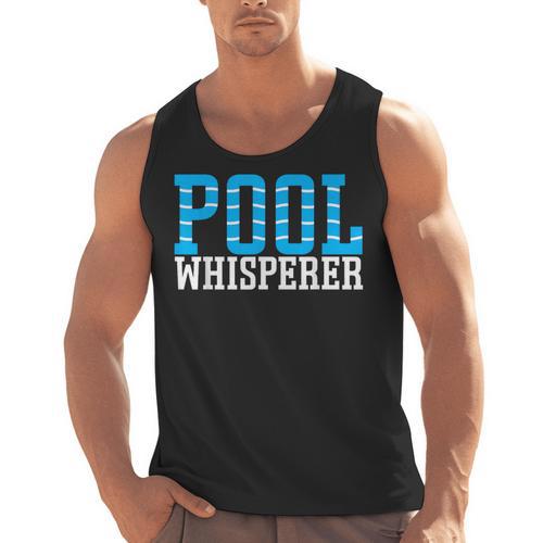 Pool Guy Pool Whisperer Boy Men Swimming Pool Men Tank Top - SwimGear Co