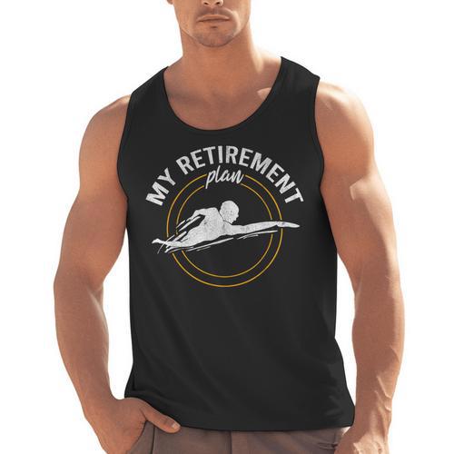 My Retirement Plan Swim Athlete Swimming Grandpa Swimmer Men Tank Top - SwimGear Co