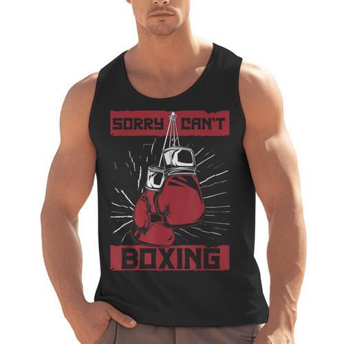 Sorry Can't Boxing Professional Boxer Muay Thai Boxing Men Tank Top - Nak Muay Co.