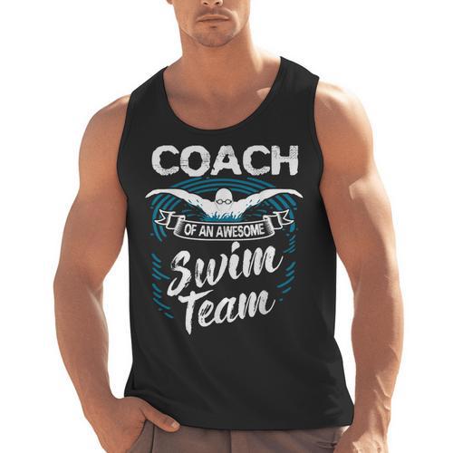 Swim Coach Professional Instructor Swimming Lesson Sport Men Tank Top - SwimGear Co