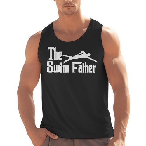 The Swim Father Swimming Dad Swimmer Men Tank Top - SwimGear Co