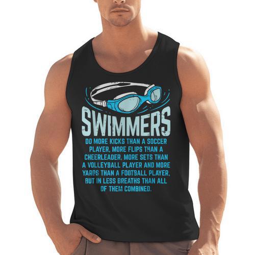 Swimmers Do More Kicks I For Swimming Lovers Men Tank Top - SwimGear Co