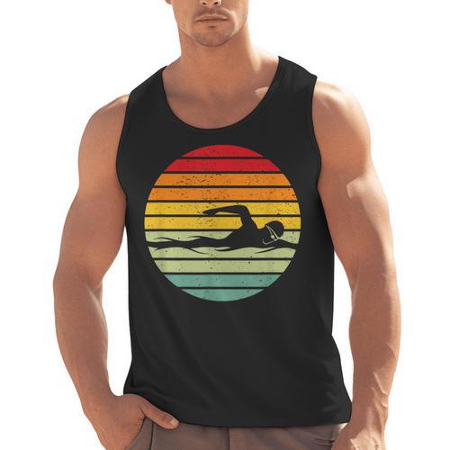 Swimming & Water Sport Vintage For Swimmers & Swim Coaches Men Tank Top - SwimGear Co
