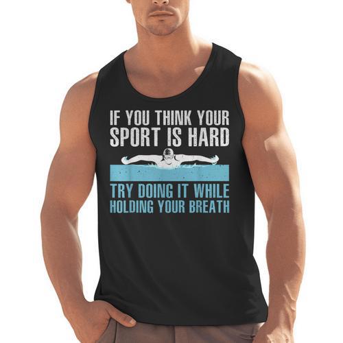 Swimming Art For Men Women Swimmer Swim Coach Training Men Tank Top - SwimGear Co