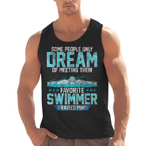 Swimming Parent Swimmer Mom Dad My Favorite Swim Meet Men Tank Top - SwimGear Co