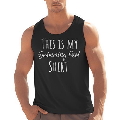 This Is My Swimming Pool Summer Swim Tee T-Shirt Men Tank Top - SwimGear Co