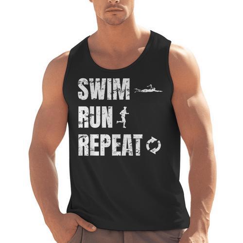 Swimrun Endurance Sports Swimming Running Swim Run Men Tank Top - SwimGear Co