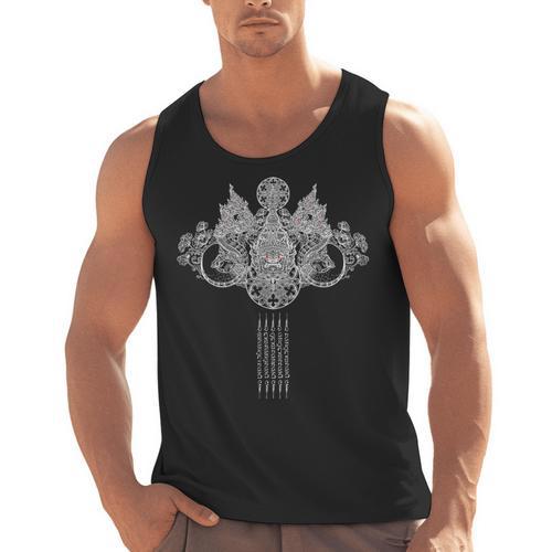 Thai Sak Yant Tattoo Muay Thai Art Men Tank Top - Nak Muay Co.