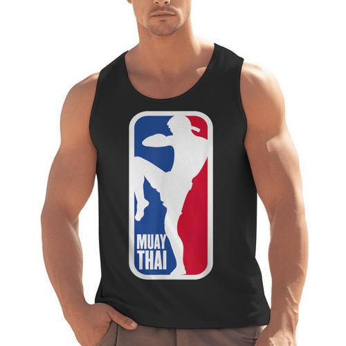 Vintage Muay Thai Fighter MMA Street Fight Kickboxing Club Men Tank Top - Nak Muay Co.