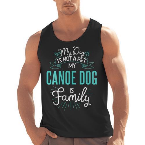 Women's Cute Canoe Dog Shirt Family Dog For Women Men Men Tank Top - Paddle Life
