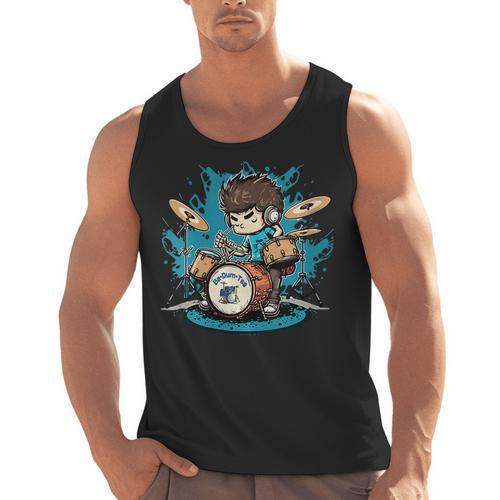Women's Drum Set Drumming Drummers Drum Kits Music Men Tank Top - Downbeat Supply