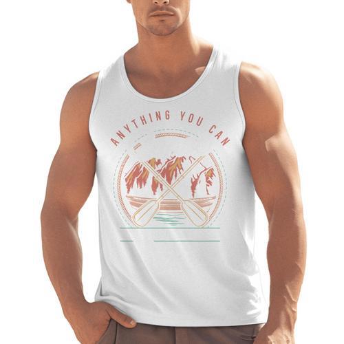 Anything You Canoe I Canoe Better Kayak Canoeing Boat Lovers Men Tank Top - Paddle Life
