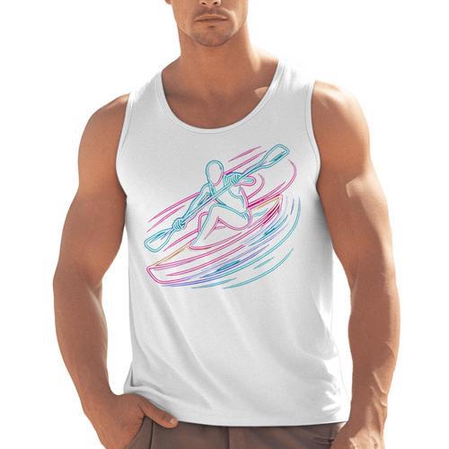 Canoe Canoeing Kayak Paddling Canoeist Men Tank Top - Paddle Life