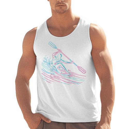 Canoe Canoeing Kayak Paddling Canoeist Raglan Baseball Tee Men Tank Top - Paddle Life