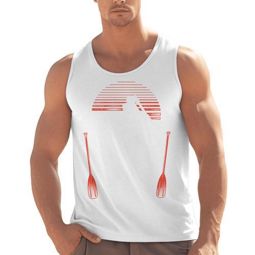 Canoe Canoeing Vintage Retro River Rat Comfort Colors Adult Sweatshirt Men Tank Top - Paddle Life