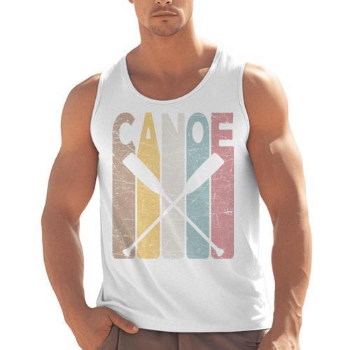 Canoe Vintage Canoeing Retro Canoe Paddling Men Tank Top - Paddle Life
