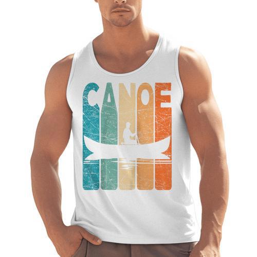 Canoe Vintage Canoeing Retro Canoe Paddling Raglan Baseball Tee Men Tank Top - Paddle Life