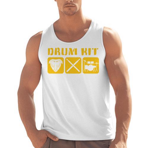 Drum Kit Band Drumming Drumsticks Musical Drums Men Tank Top - Downbeat Supply