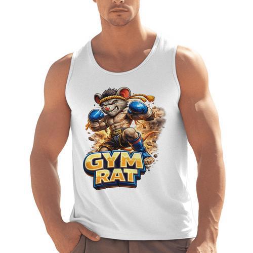 Gym Rat Kickboxing Nak Muay Thai Boxing Fighter Men Tank Top - Nak Muay Co.