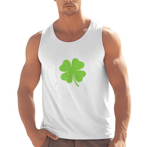 Irish I Was Swimming Shamrock St Patrick's Day Swimmer Men Tank Top - SwimGear Co