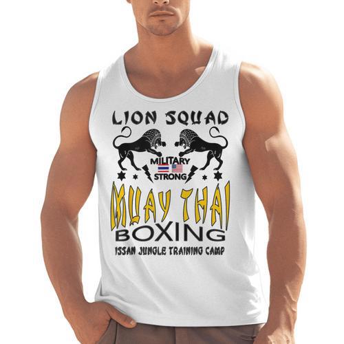 LION SQUAD THAILAND KICKBOXING MUAY THAI MMA TRAINING Men Tank Top - Nak Muay Co.