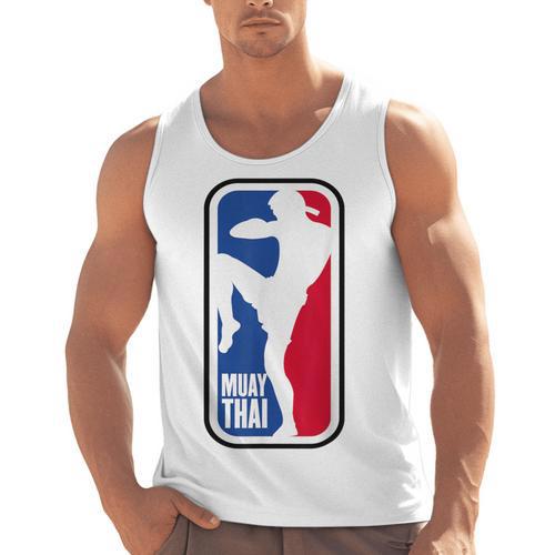 Muay Thai Fighter Retro Kickboxing MMA Training Men Tank Top - Nak Muay Co.