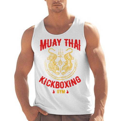 Muay Thai Tiger Kickboxing Gym MMA Street Fight Kickboxing Men Tank Top - Nak Muay Co.