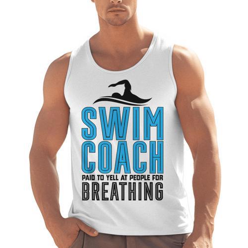 Swim Coach Swimmer Coach Swimming Coach Men Tank Top - SwimGear Co