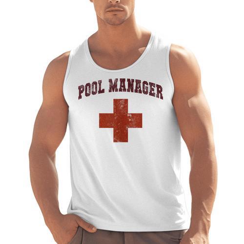Swimming Pool Manager Beach Vacay Lifeguards Swim Cruise Men Tank Top - SwimGear Co