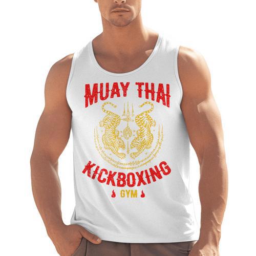 Tiger Muay Thai Kickboxing Gym MMA Training Men Tank Top - Nak Muay Co.