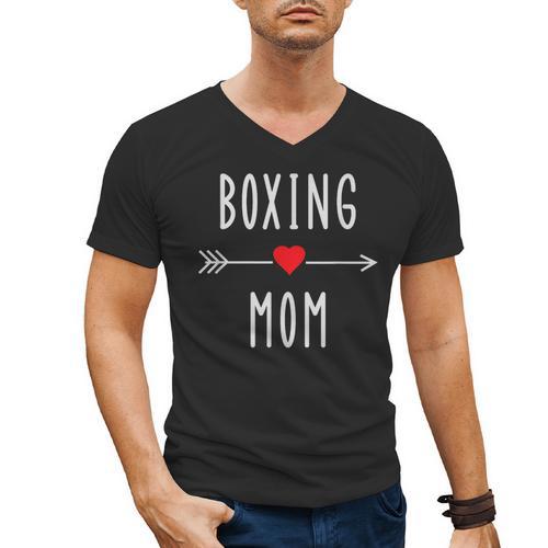 Boxing Mom Boxing MMA Muay Thai Mom Men's V-Neck T-Shirt - Nak Muay Co.