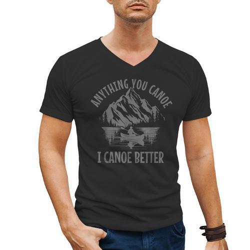 Canoe Canoeing Men's V-Neck T-Shirt - Paddle Life