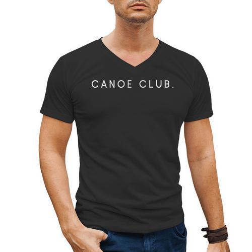 Canoe Club Minimalist Saying Men's V-Neck T-Shirt - Paddle Life